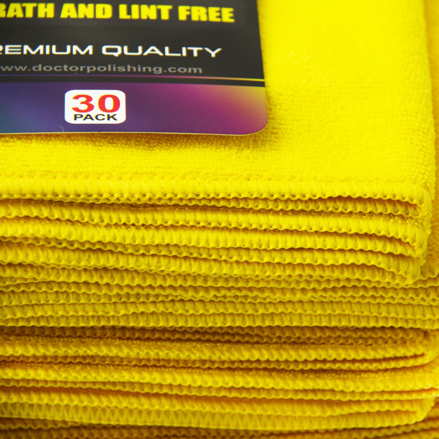 Microfiber Detail Towel Yellow