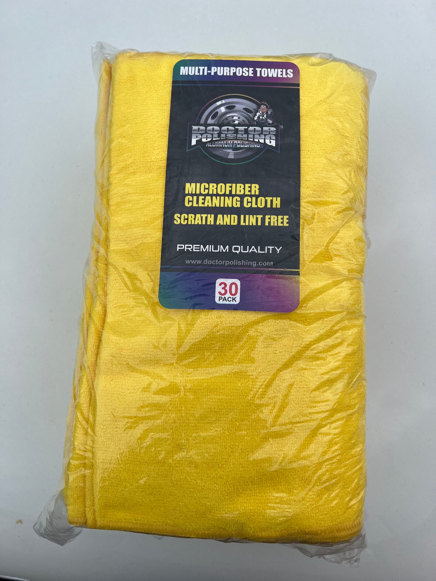 microfiber detail towel yellow